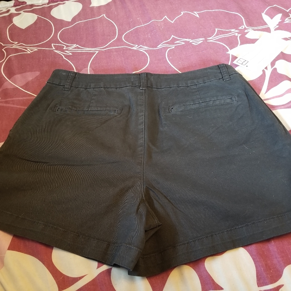 Womens dark navy chino shorts